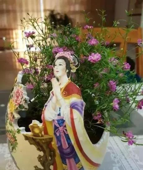 李大姐養花有「妙招」，花錢少，種類多，生長旺盛開花多